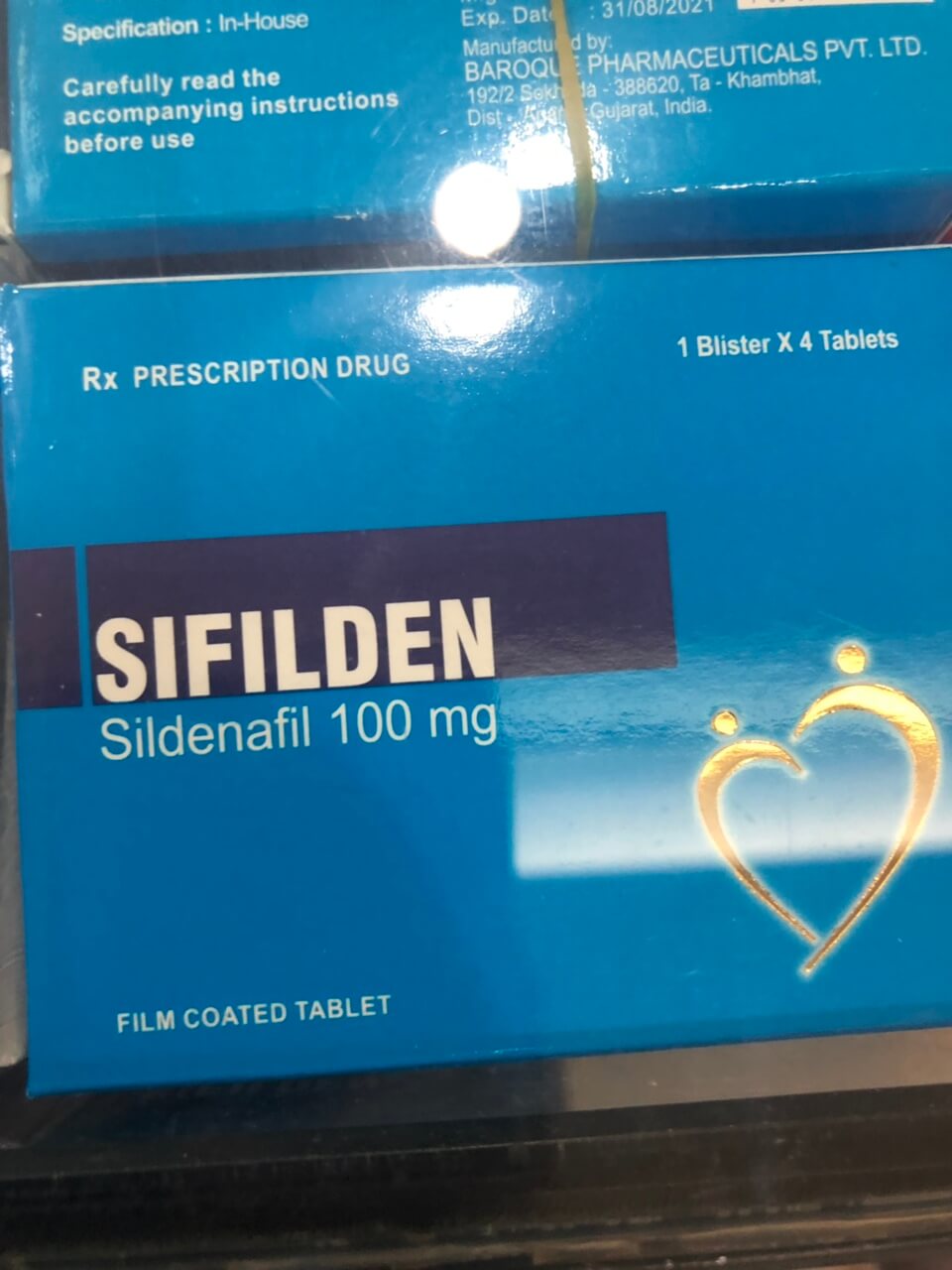 Sifilden 100Mg(1Hop*4V)