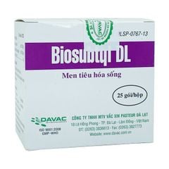 Thuốc bổ sung men tiêu hóa sống Biosubtyl DL DAVAC hộp 25 gói