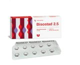 Thuốc Bisostad 2,5 Stada điều trị tăng huyết áp, đau thắt ngực (3 vỉ x 10 viên)