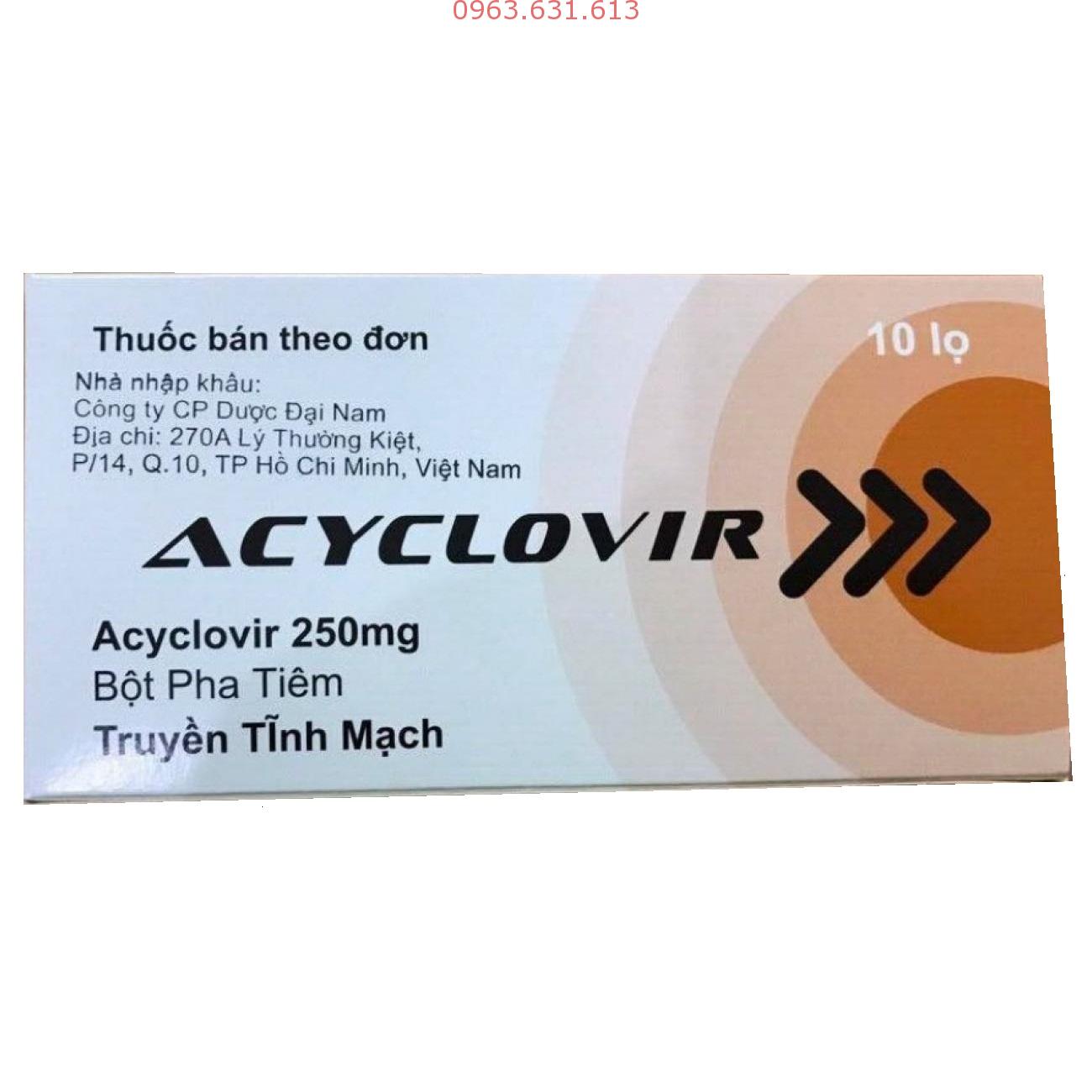 Acyclovir 250Mg ( Hôp*10 Lọ)
