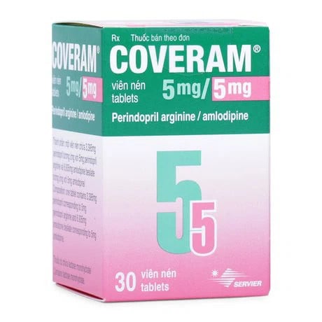 Coveram 5mg/5mg (lọ 30 viên)