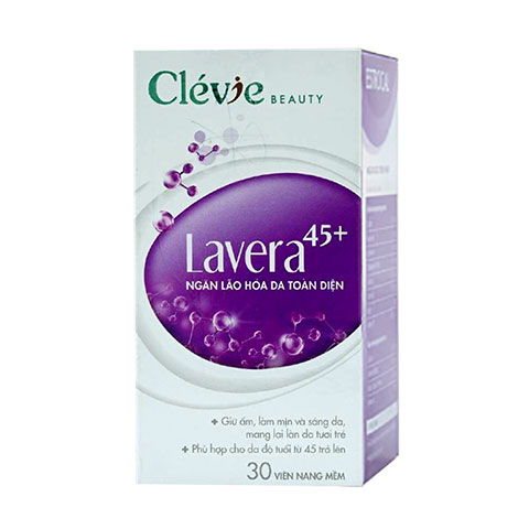 Viên Uống Ngăn Ngừa Lão Hóa Da Lavera 45+ Clevie 30 Viên