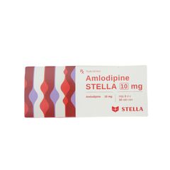 Thuốc tim mạch Amlodipine STELLA 10mg hộp 3 vỉ x 10 viên nén