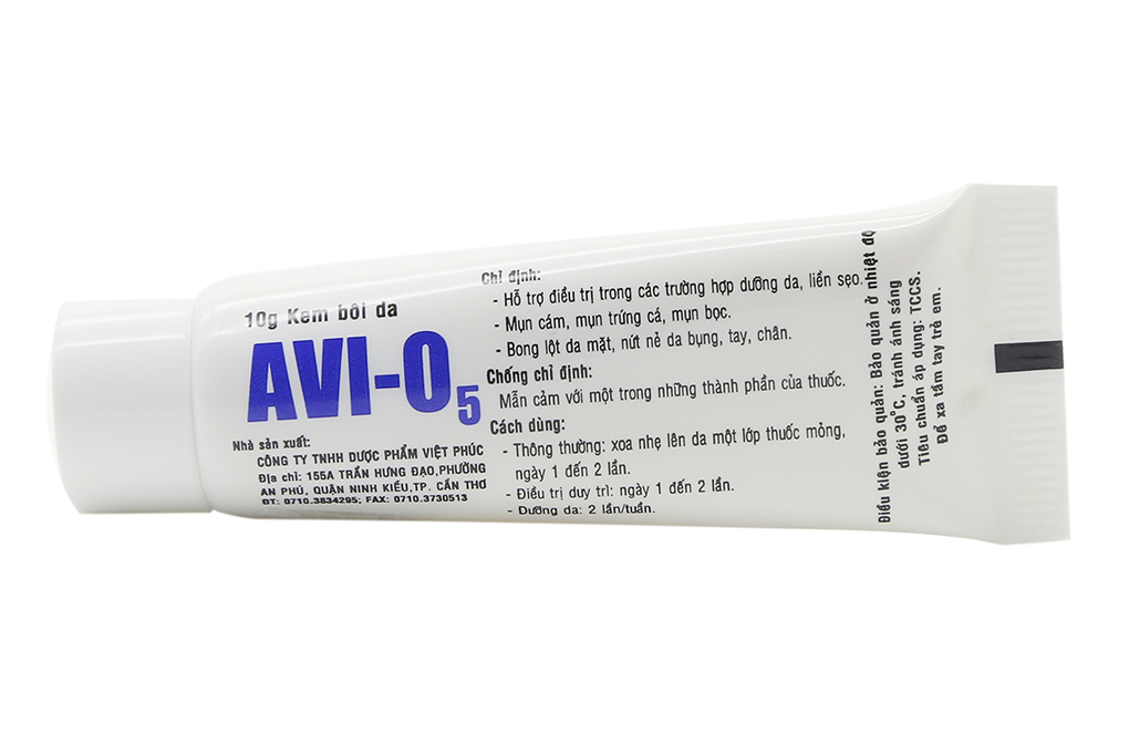 Kem hỗ trợ liền sẹo Avi-O5 tuýp 10g