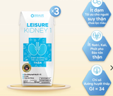 Thực phẩm dinh dưỡng Leisure Kidney 1 - Cho người bệnh thận cần giảm Protein - Lốc 3 hộp