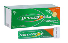 Viên nén sủi bọt Berocca Performance trị thiếu hụt vitamin C, B, kẽm tuýp 10 viên