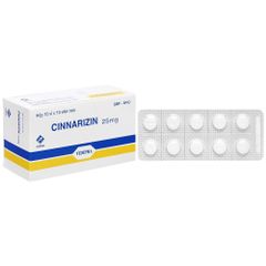 CINNARIZINE 25mg USP - Hộp 100v