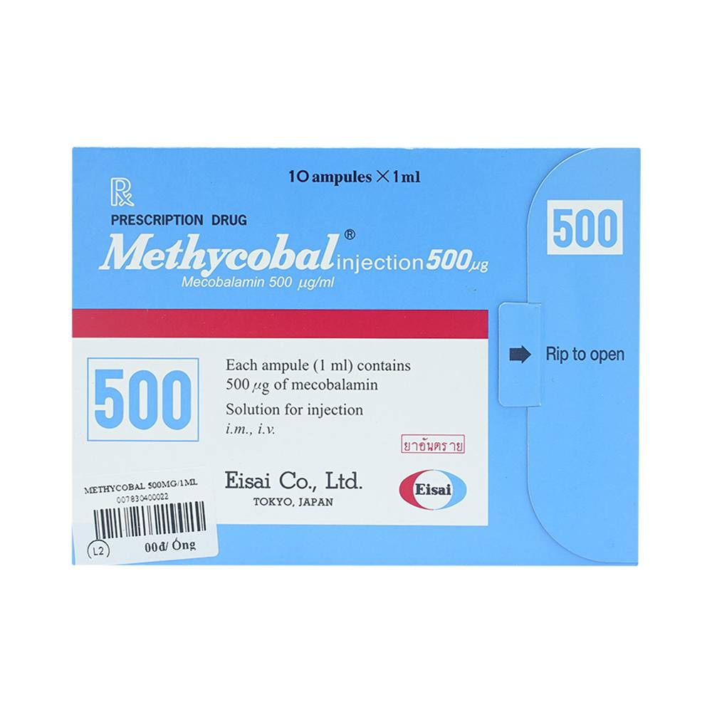 METHYCOBAL 500MG EISAI 10 ỐNG X 1ML