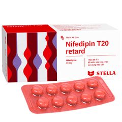 Nifedipin T20 retard Stella (H/10*10 viên)