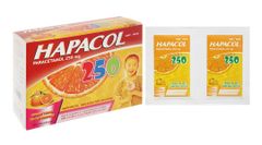 Bột sủi Hapacol 250 giảm đau, hạ sốt (24 gói x 1.5g)