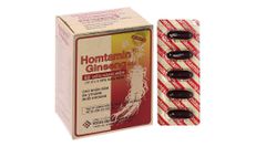 Homtamin Ginseng Sâm - Hộp 60v (12 vỉ x 5 viên)