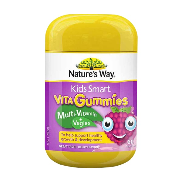 Kẹo Dẻo Vitamin Và Rau Quả Cho Bé Nature’S Way Kids Smart Vitagummies