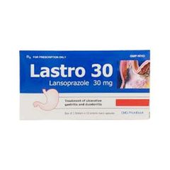 Thuốc Lastro 30mg DHG điều trị viêm thực quản (3 vỉ x 10 viên)