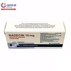 Thuốc Nadecin 10mg điều trị bệnh đau thắt ngực, suy tim sung huyết