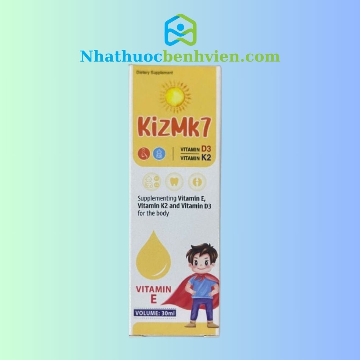 Kizmk7 hỗ trợ trẻ biếng ăn 30ml