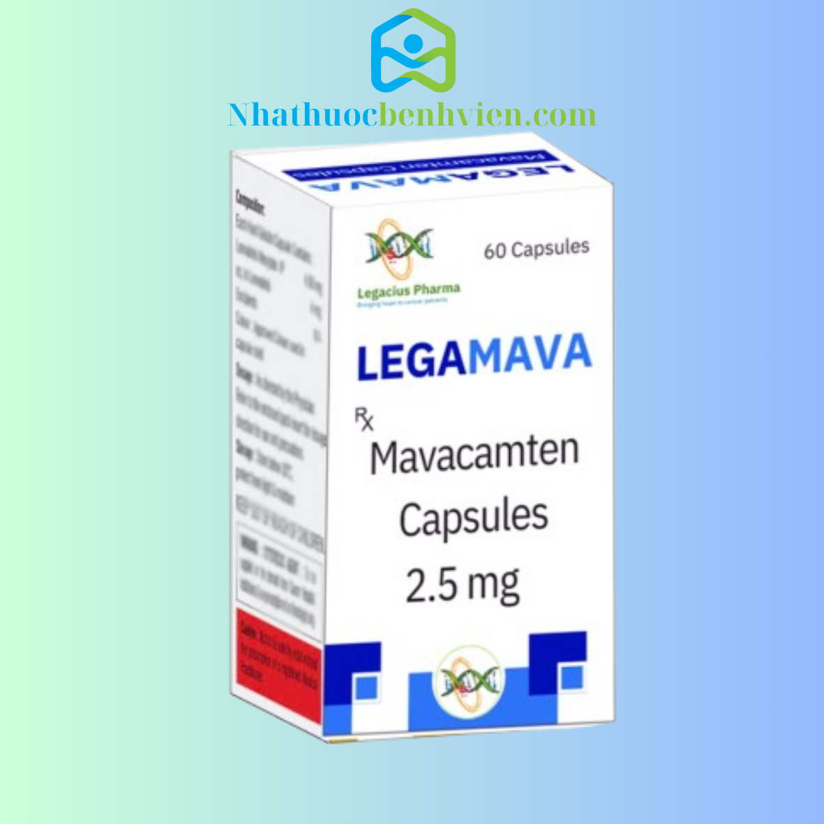 LegaMava Mavacamten 2.5mg Legacius Pharma hộp 60 viên