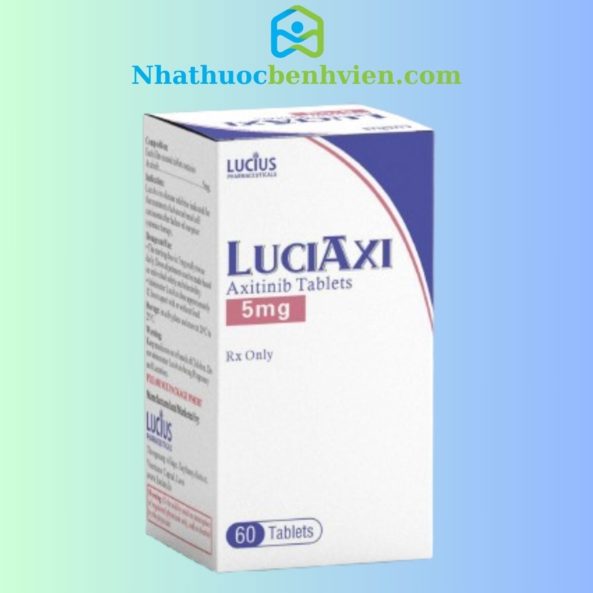 LuciAxi ( Axitinib 5mg) hộp 60 viên LUCIUS - Điều trị ung thư