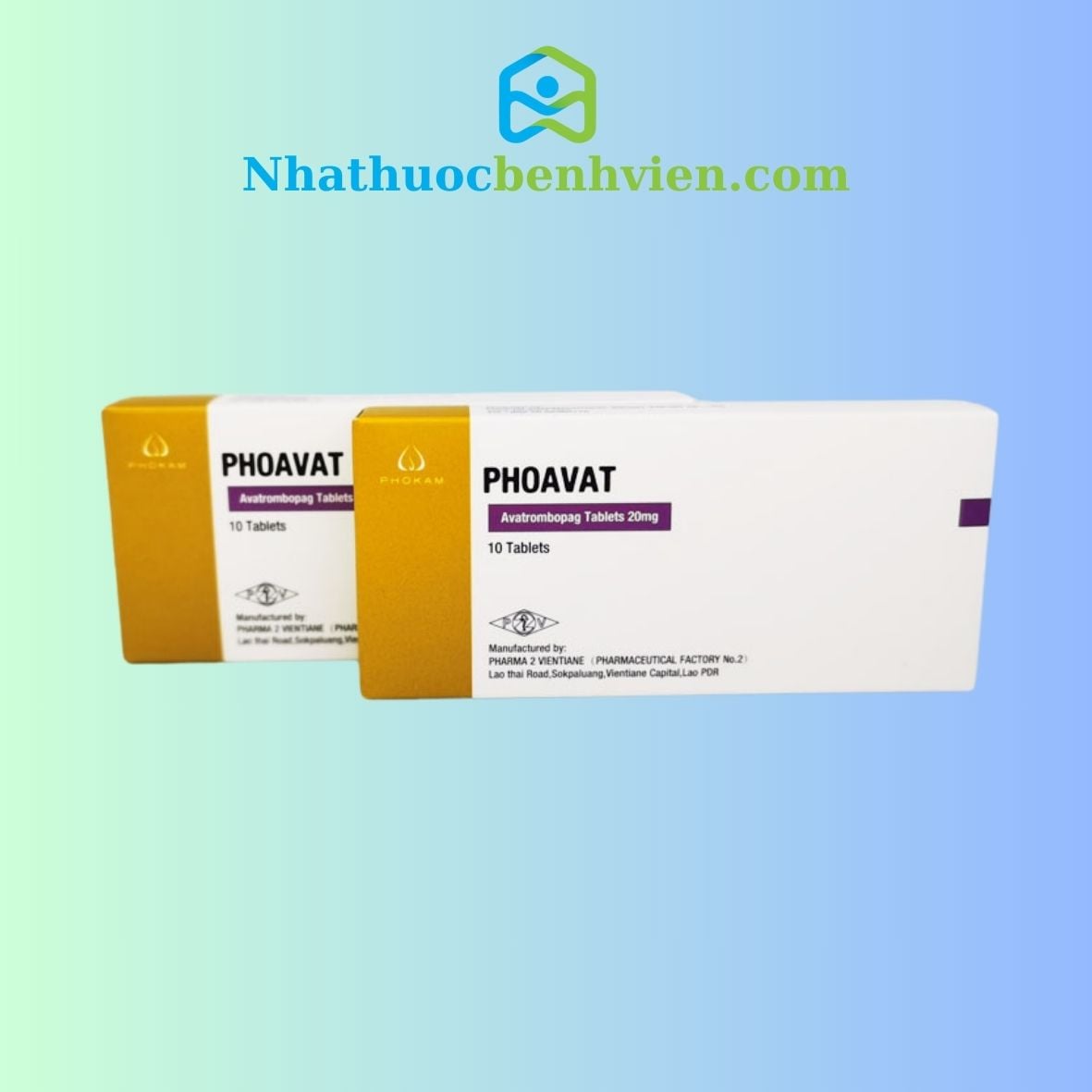 PHOAVAT ( Avatrombopag 20mg ) hộp 10 viên - Điều trị giảm tiểu cầu