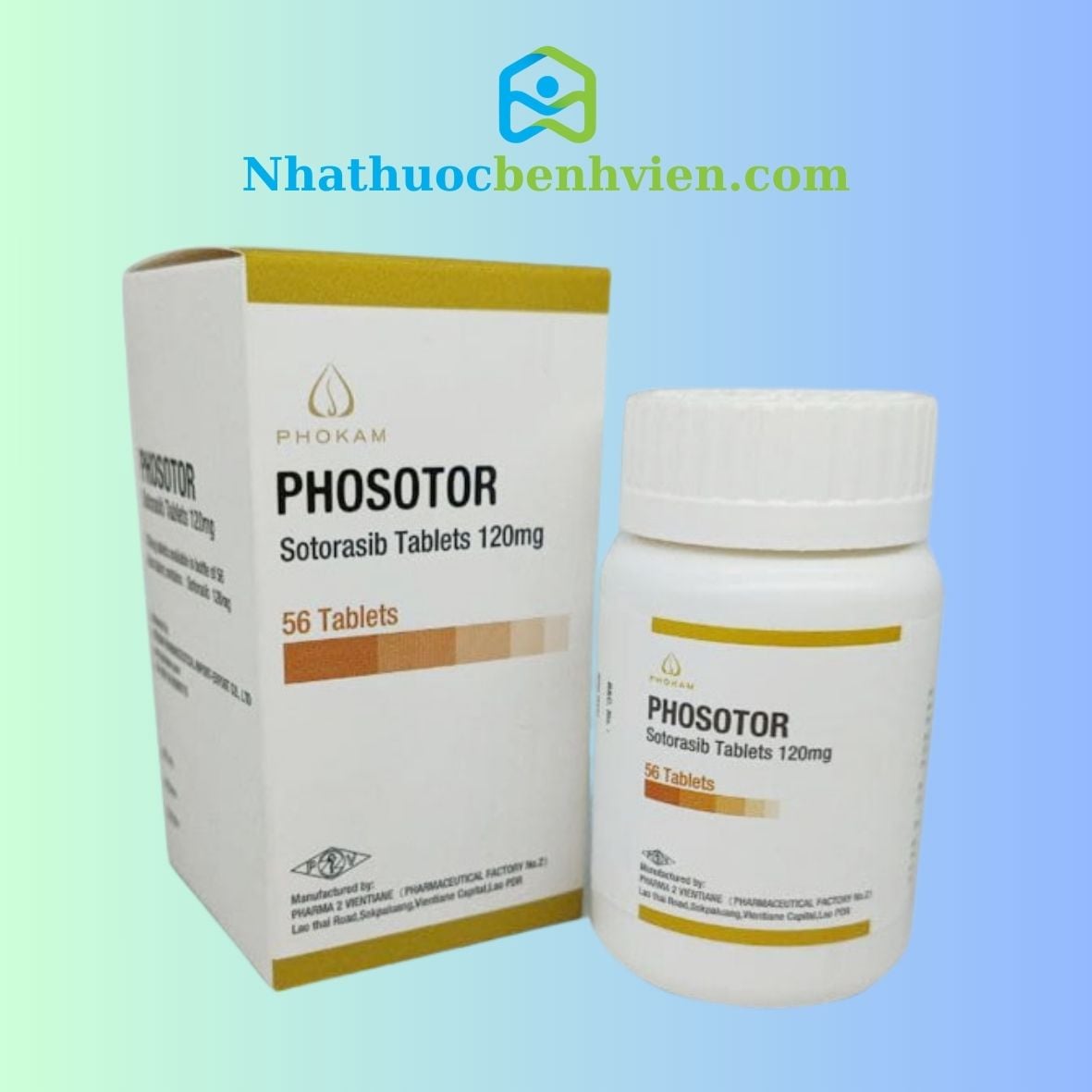 PHOSOTOR ( Sotorasib 120mg ) hộp 56 viên - Điều trị ung thư Phổi không tế bào nhỏ