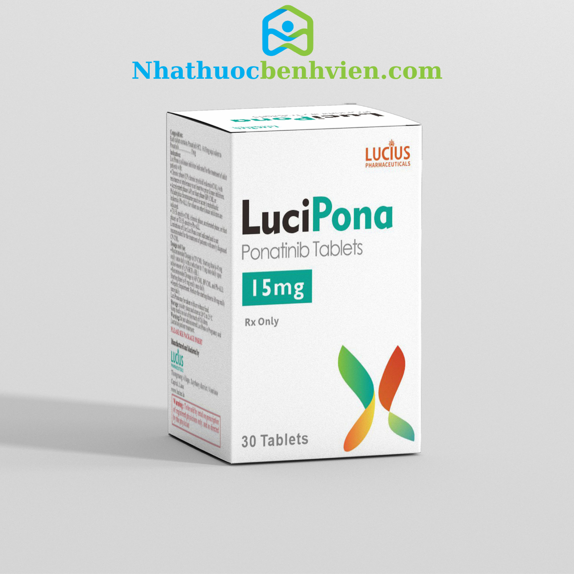 LuciPona ( Ponatinib ) hộp 30 viên LUCIUS - Điều trị ung thư Bạch Cầu