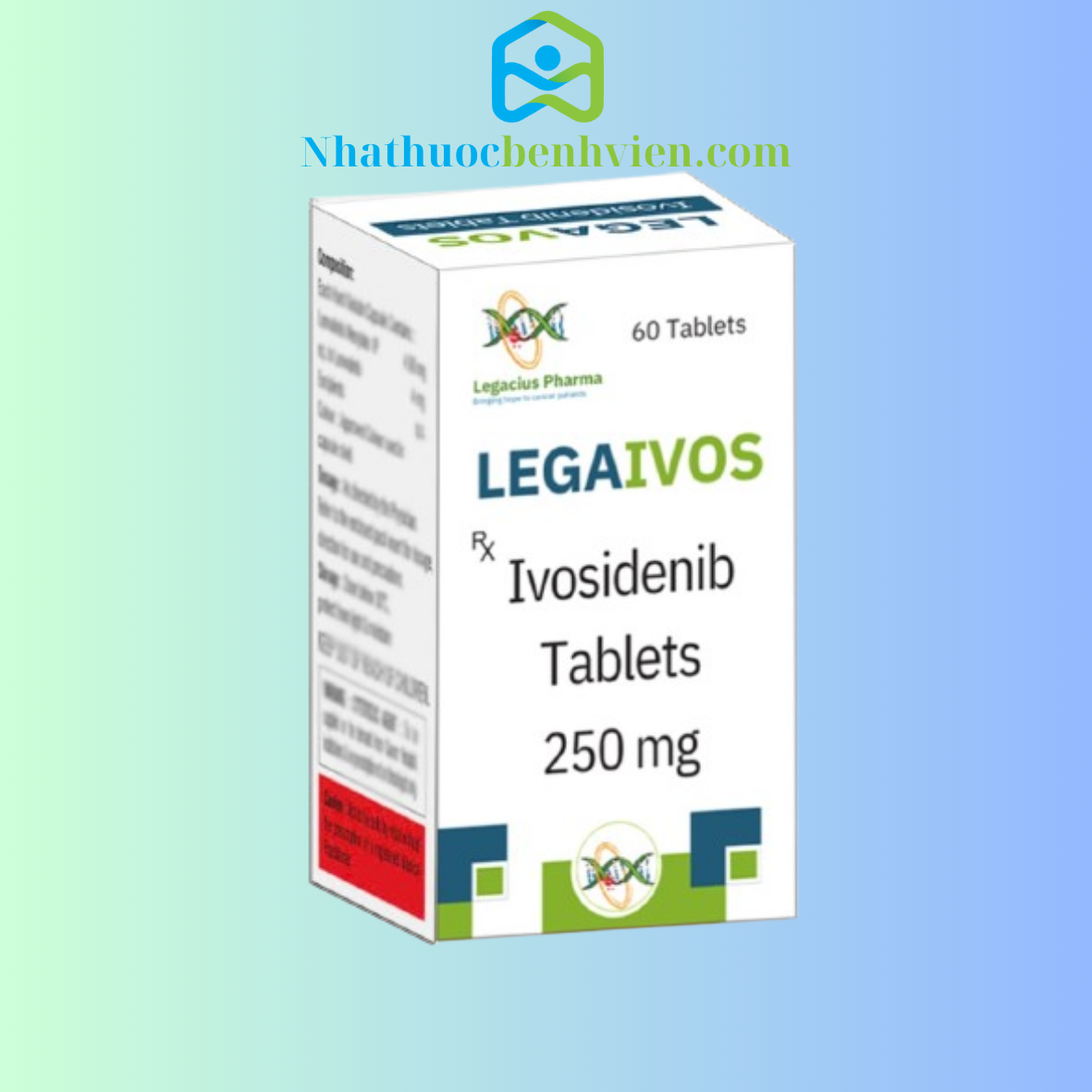 LEGAIVOS Ivosidenib 250mg Legacius Pharma hộp 60 viên - Điều trị bệnh Bạch cầu