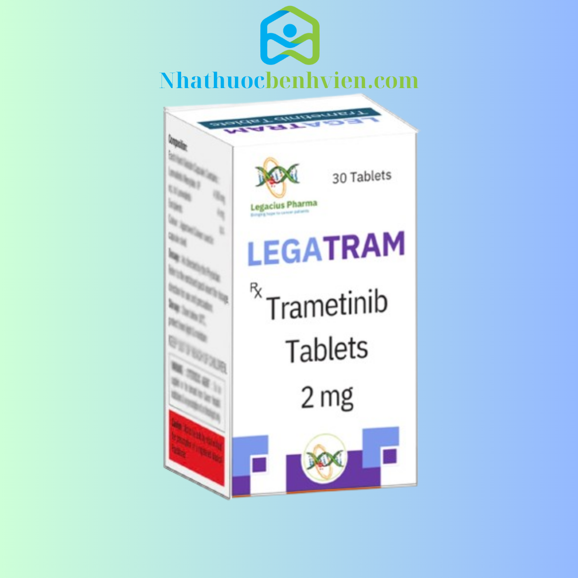 LegaTram Trametinib 2mg Legacius Pharma hộp 30 viên - Điều trị Ung thư