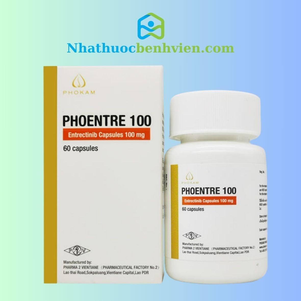 PHOENTRE ( Entrectinib 100mg ) hộp 60 viên - Điều trị ung thư Phổi