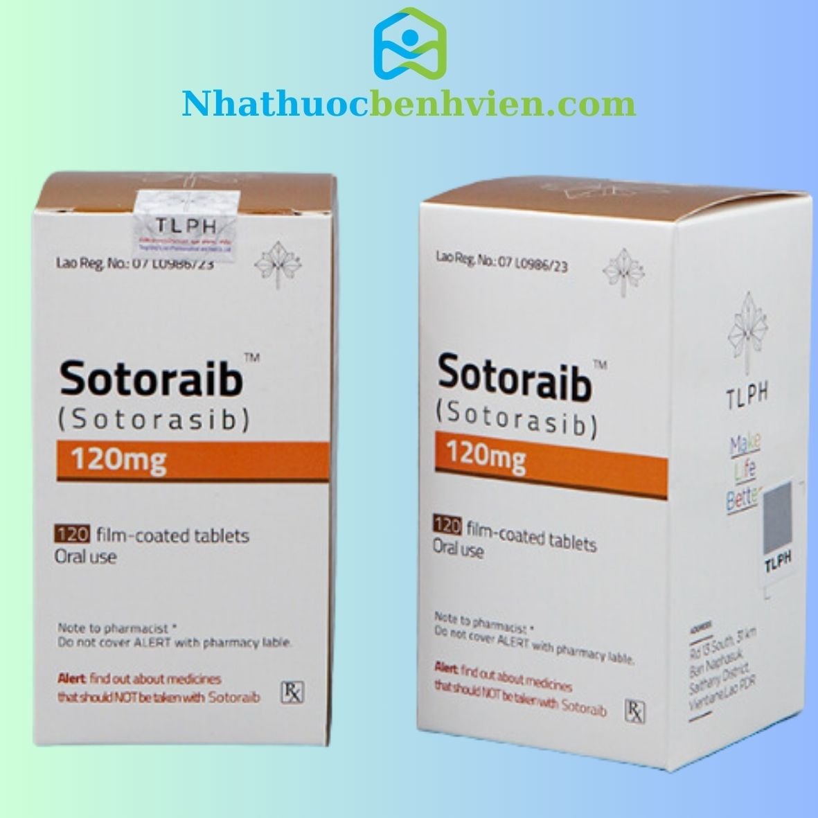 Thuốc Sotoraib ( Sotorasib 120mg ) hộp 120 viên - Điều trị ung thư Phổi