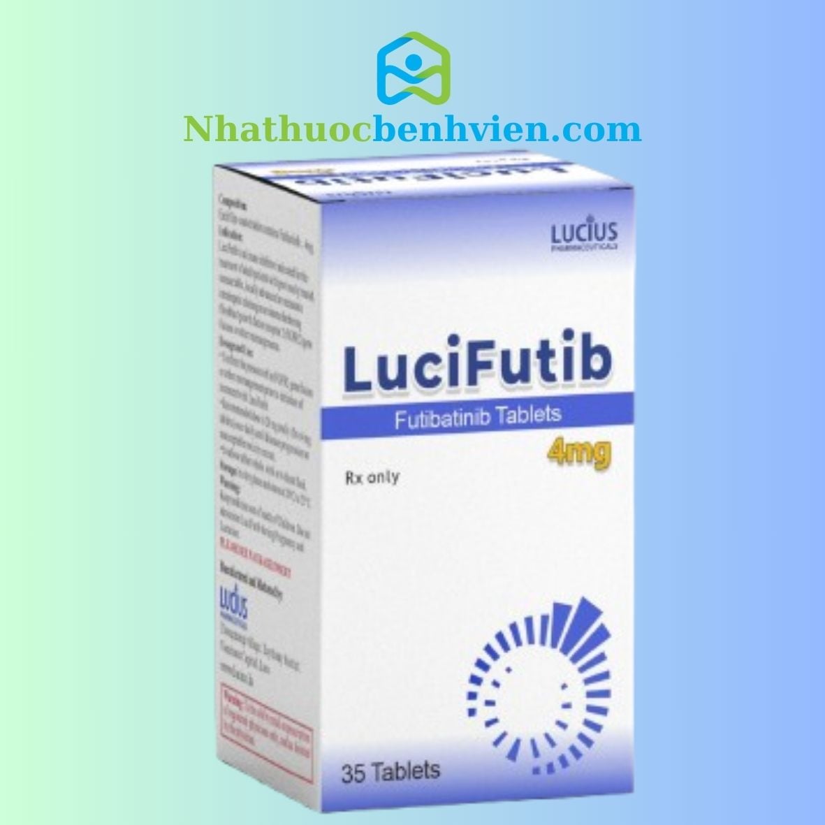 LuciFutib Futibatinib 4mg hộp 35 viên - Điều trị ung thư Đường Mật