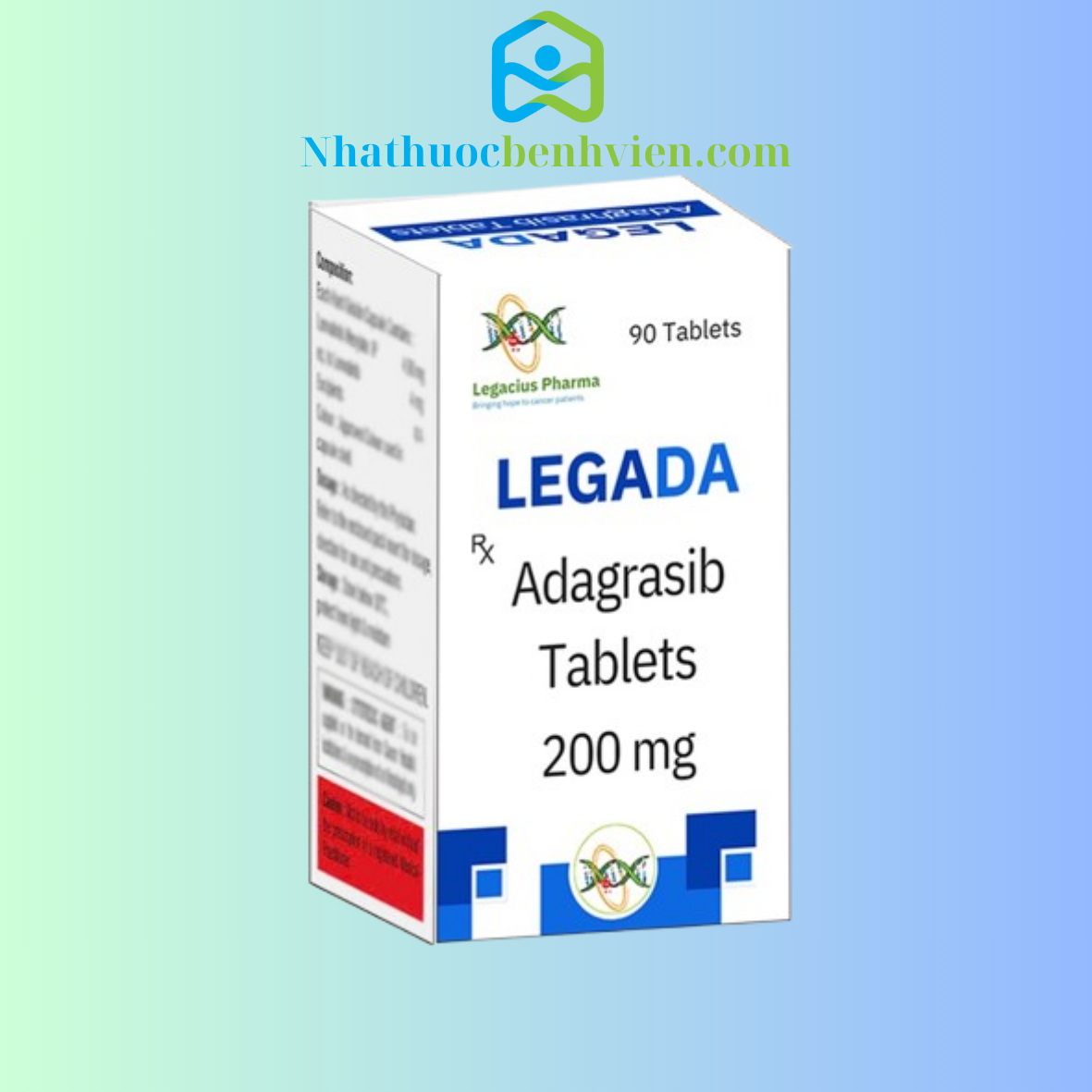 LEGADA Adagrasib 200mg Legacius Pharma hộp 90 viên- Điều trị ung thư Phổi