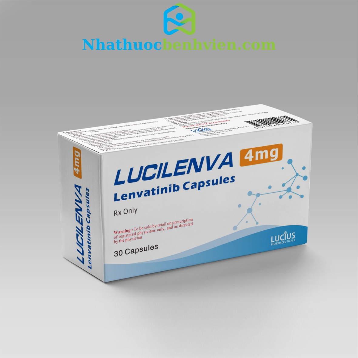 LuciLenva ( Lenvatinib 4mg/10mg ) hộp 30 viên LUCIUS - Điều trị ung thư Gan