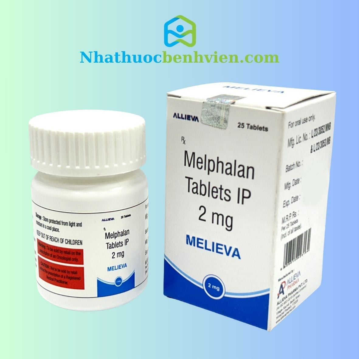Thuốc Melieva Melphalan 2mg - Điều trị đa u tủy