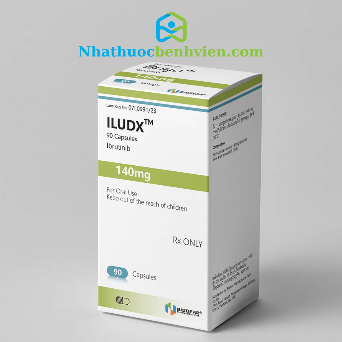 ILUDX ( Ibrutinib 140mg ) hộp 90 viên - Điều trị ung thư