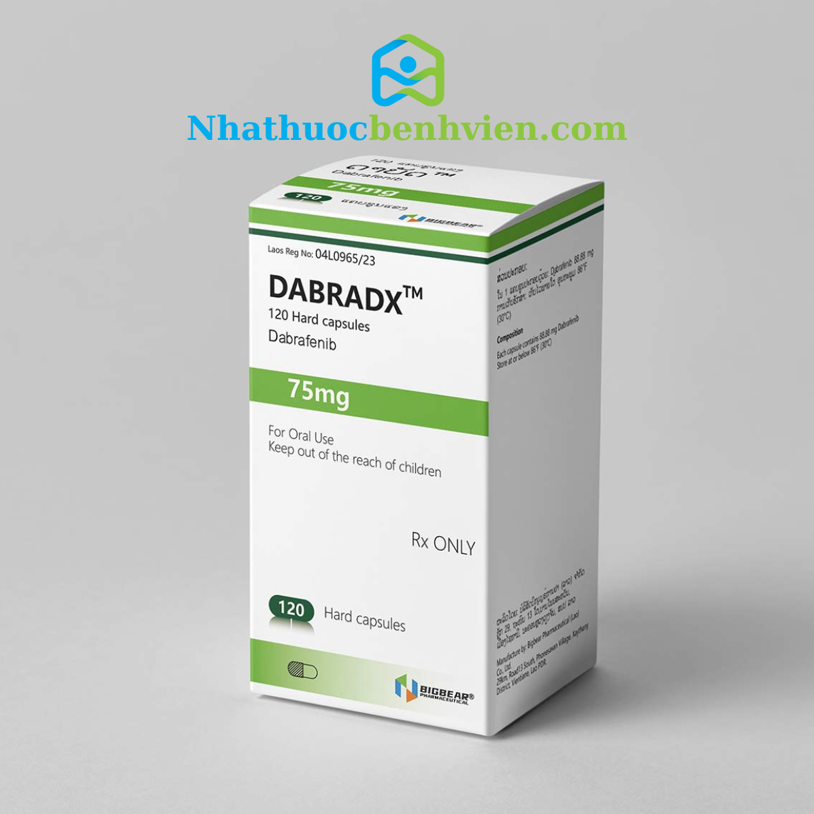 DABRADX ( Dabrafenib 75mg ) hộp 120 viên - Điều trị Ung thư