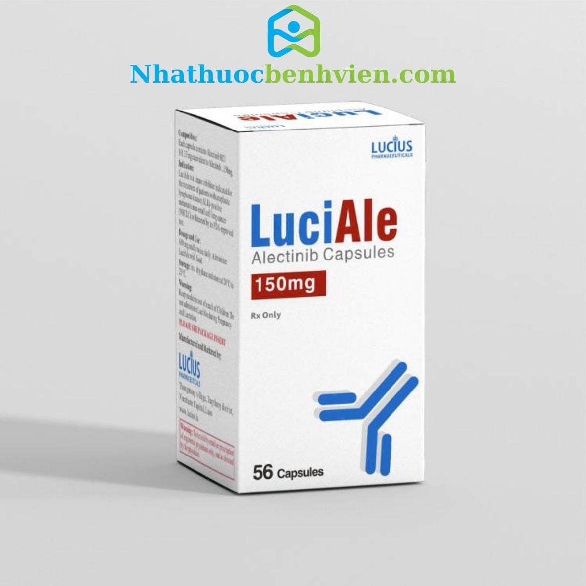 LuciAle ( Alectinib 150mg ) hộp 56 viên - Điều trị ung thư Phổi