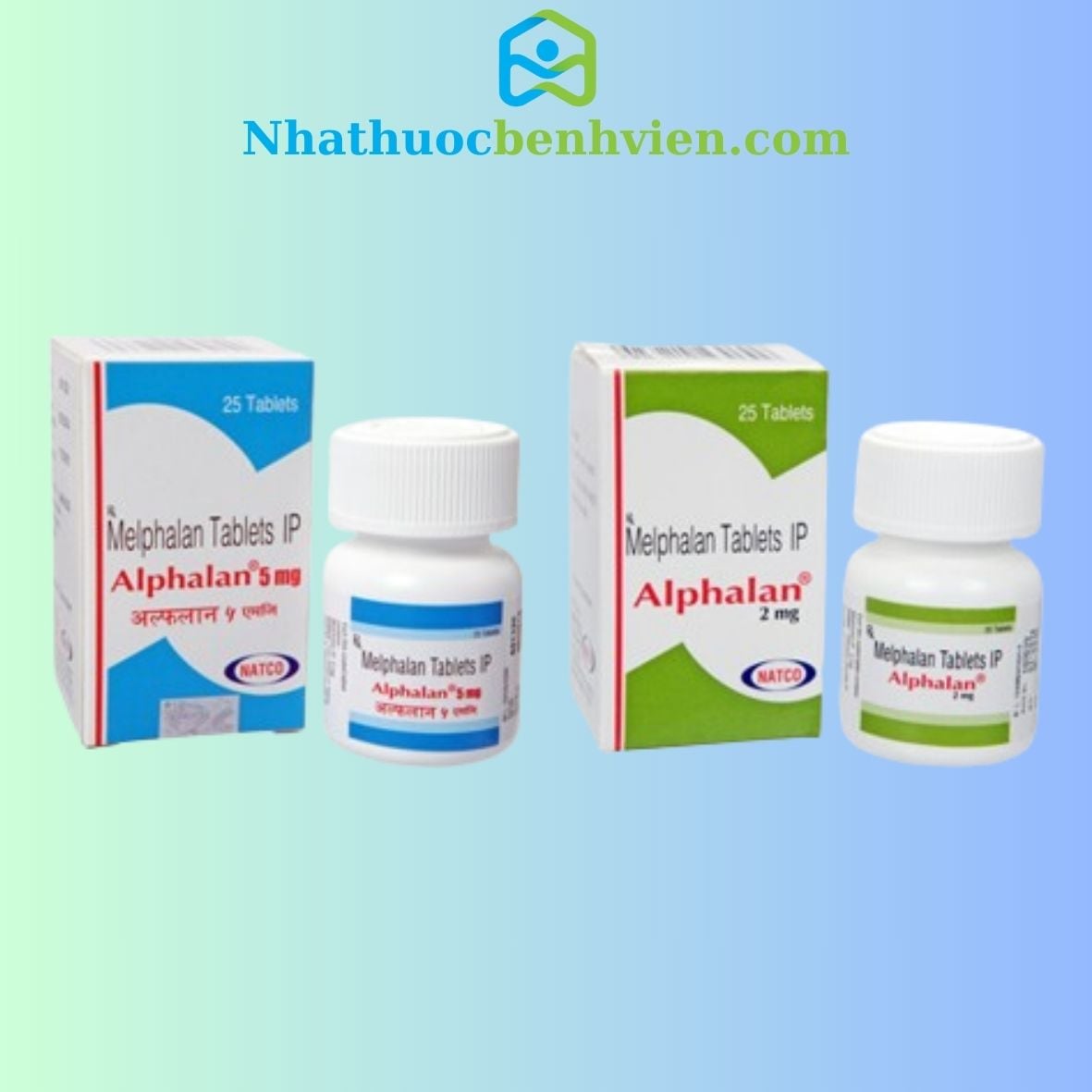 Alphalan ( Melphalan ) NATCO hộp 25 viên - Điều trị ung thư