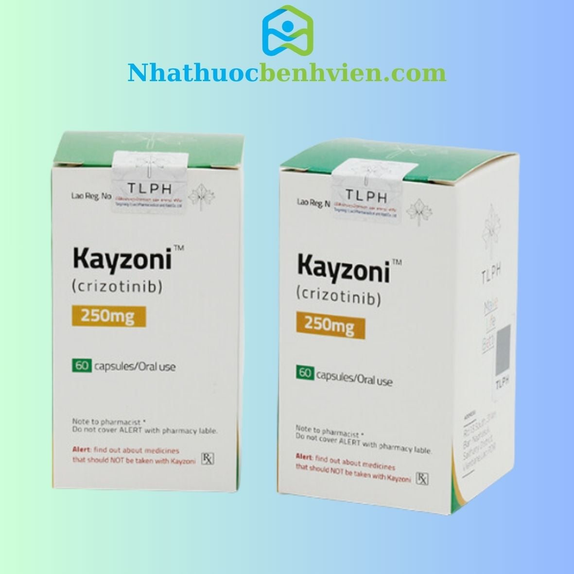 Thuốc Kayzoni ( Crizotinib 250mg ) hộp 60 viên - Điều trị ung thư Phổi