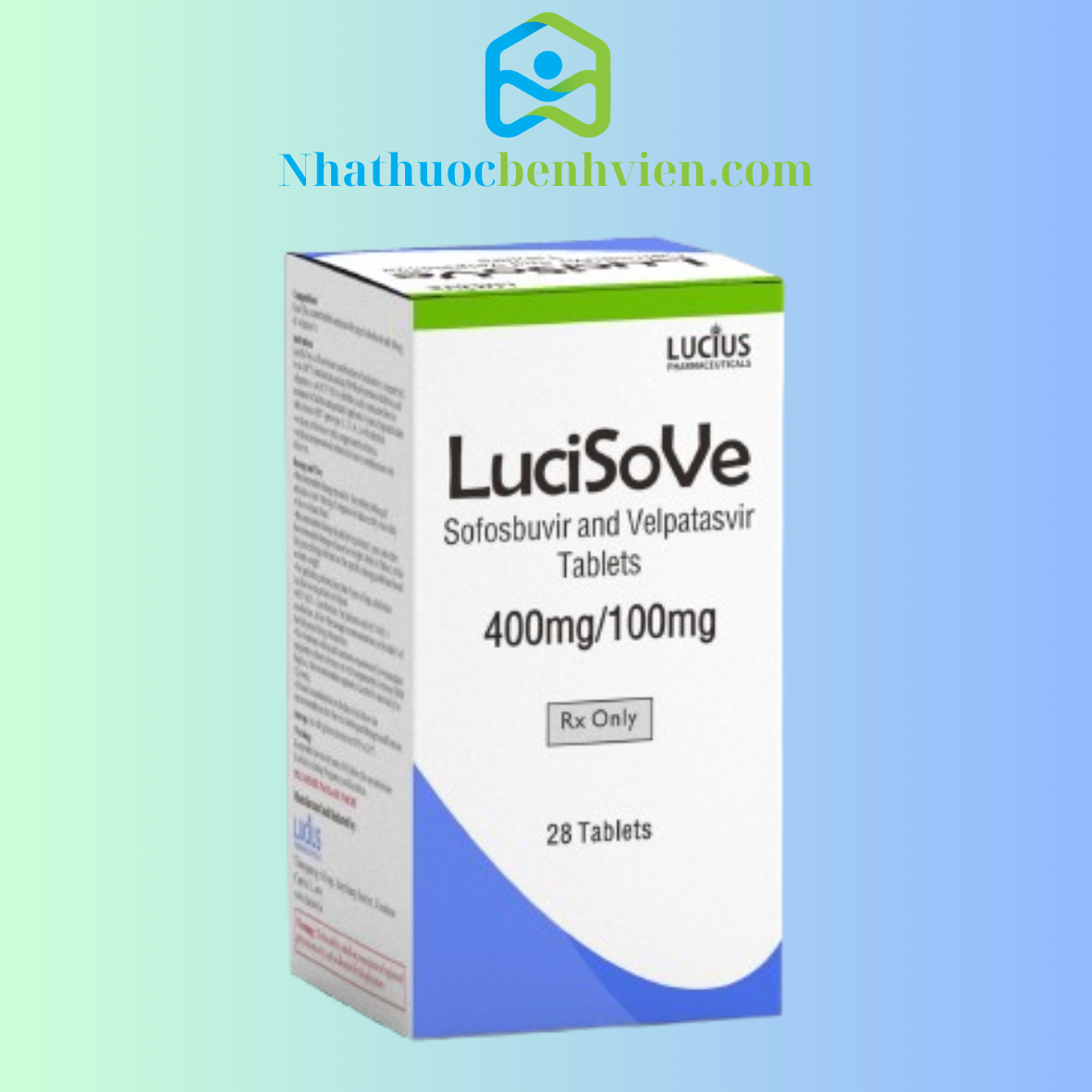LuciSove Sofosbuvir 400mg/velpatasvir 100mg hộp 28 viên