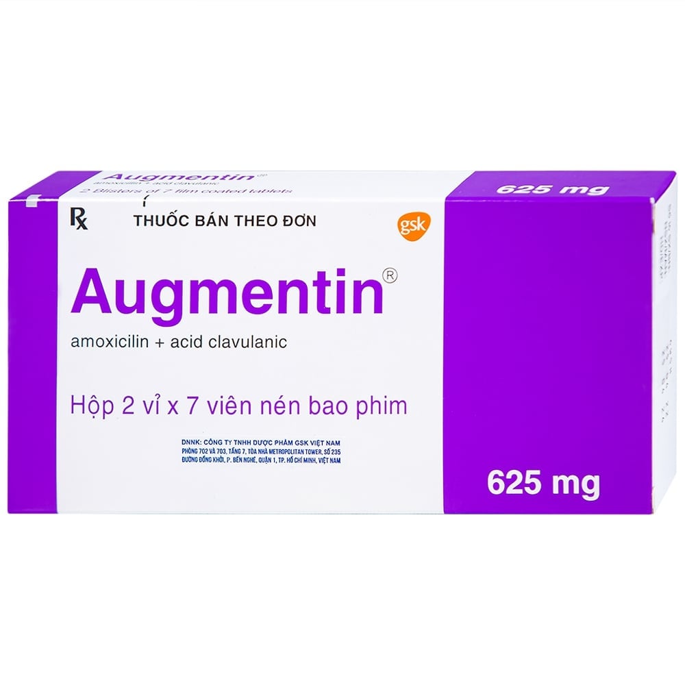 Thuốc trị nhiễm khuẩn Augmentin 625mg