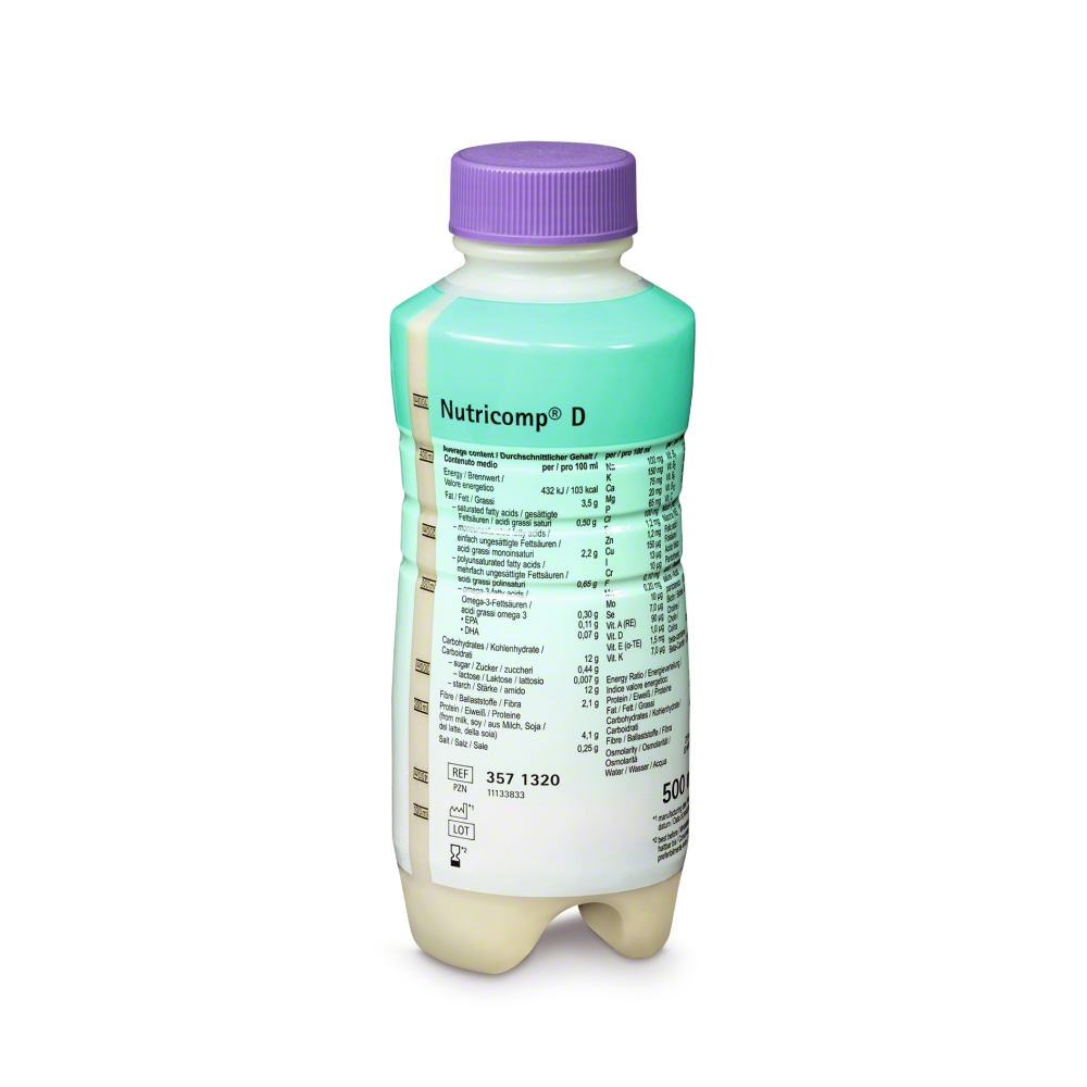 Nutricomp D Neutral 500ml – Dinh dưỡng Y học cho người suy dinh dưỡng, đái tháo đường