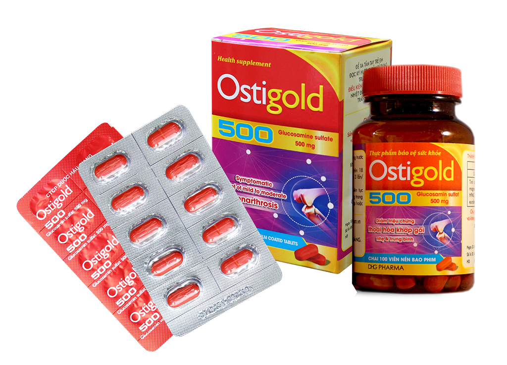 Ostigold 500mg - Glucosamin - Hộp 60v - DHG