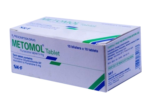 Metomol Tablet (Flunarizine 5mg)