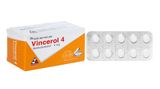 Vincerol 4mg trị huyết khối (10 vỉ x 10 viên)