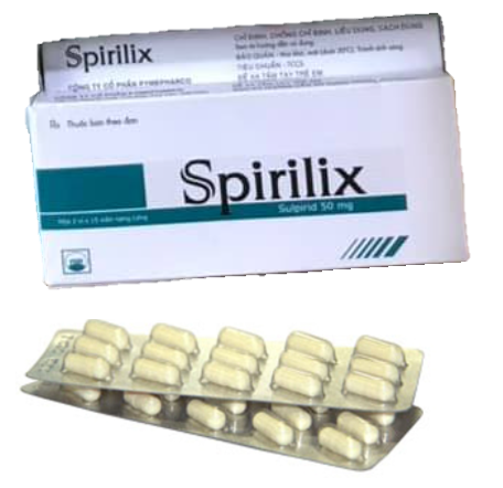 Thuốc Spirilix 50mg Pymepharco điều trị tâm thần phân liệt (2 vỉ x 15 viên)
