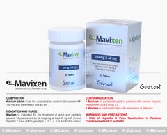 Mavixen ( Glecaprevir 100 mg -Pibrentasvir 40mg ) hộp 21 viên - EVEREST - Điều trị Viêm Gan C