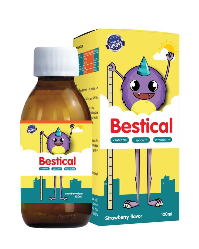 Canxi sinh học Bestical D3 K2 120ml cho bé trên 4 tháng tuổi