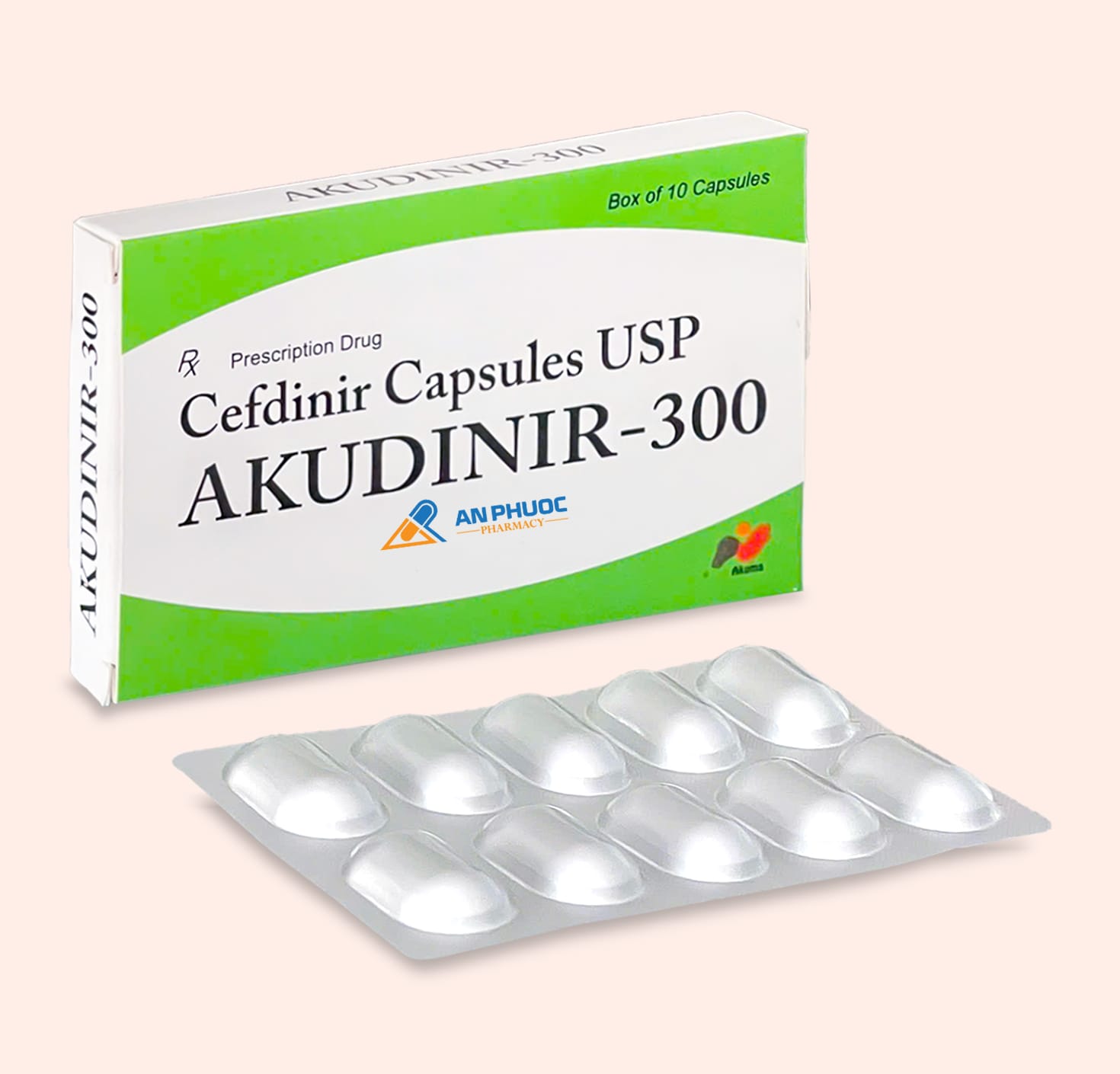 Akudinir-300 (Cefdinir) Ấn