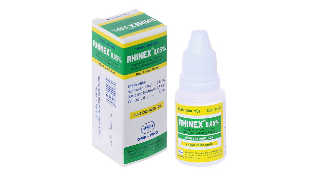 Rhinex 0,05%(Naphazolin nitrat 7.5mg)15ml