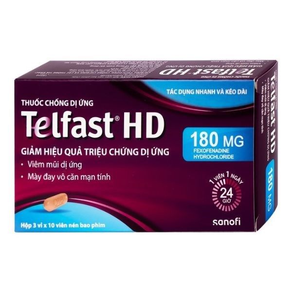 TELFAST 180mg hộp 30 viên