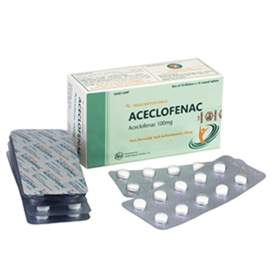 Aceclofenac 100mg giảm đau xương khớp